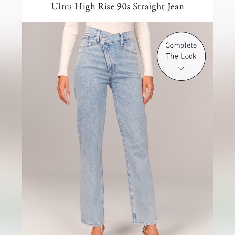 ultra high rise 90’s straight jean